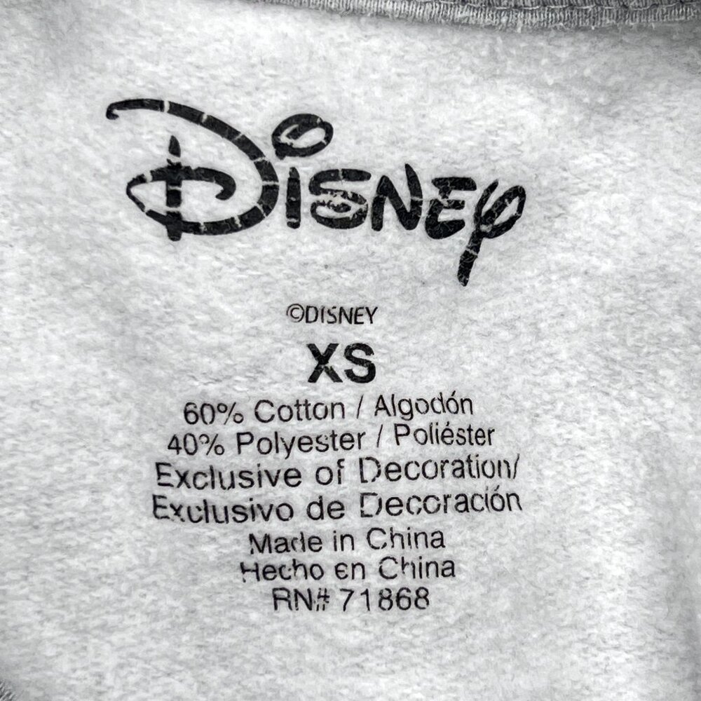 Disney Winnie the Pooh Embroidered Flowers Graphic Fleece Sweatshirt Sz XS NWOT - Picture 6 of 7